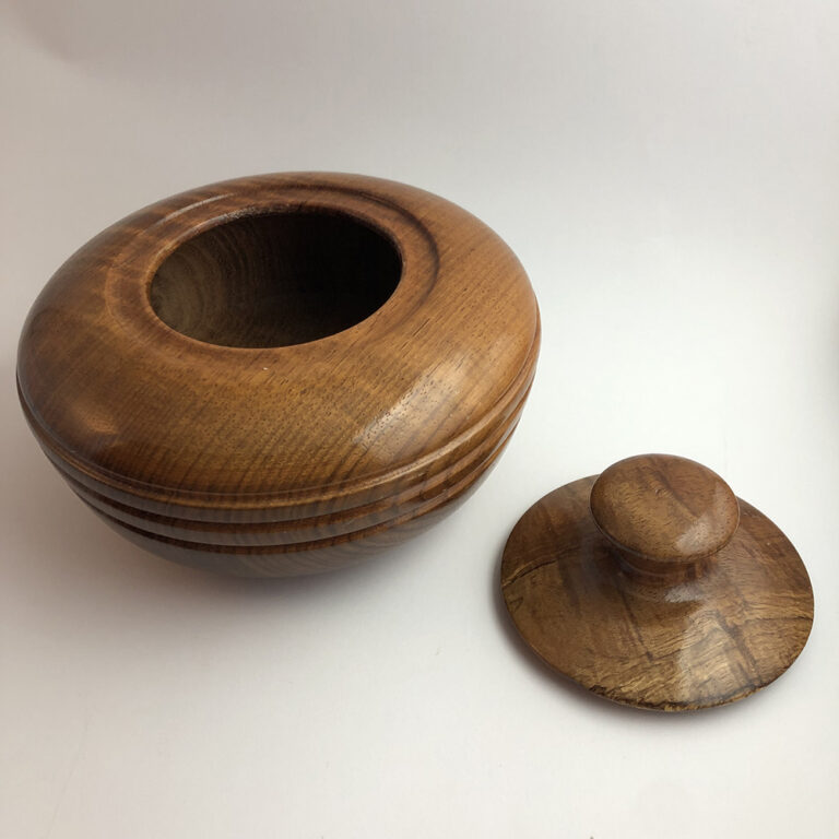 Blackwood lidded bowl