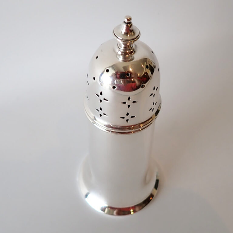 Antique silver plate sugar caster