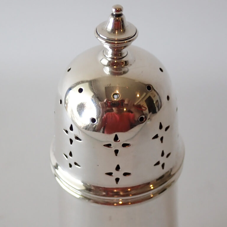 Antique silver plate sugar caster