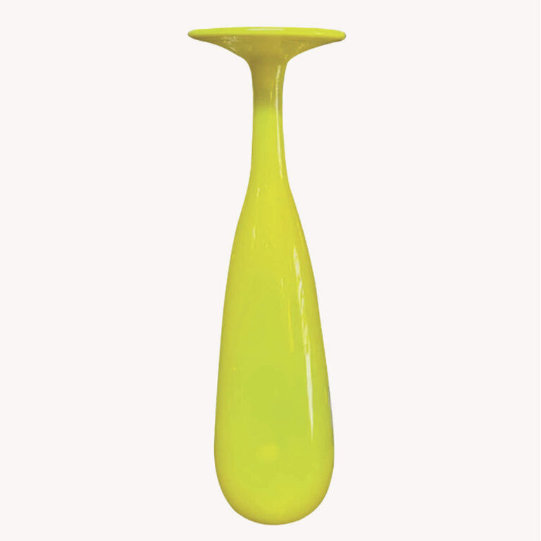 Empoli Glass yellow vase