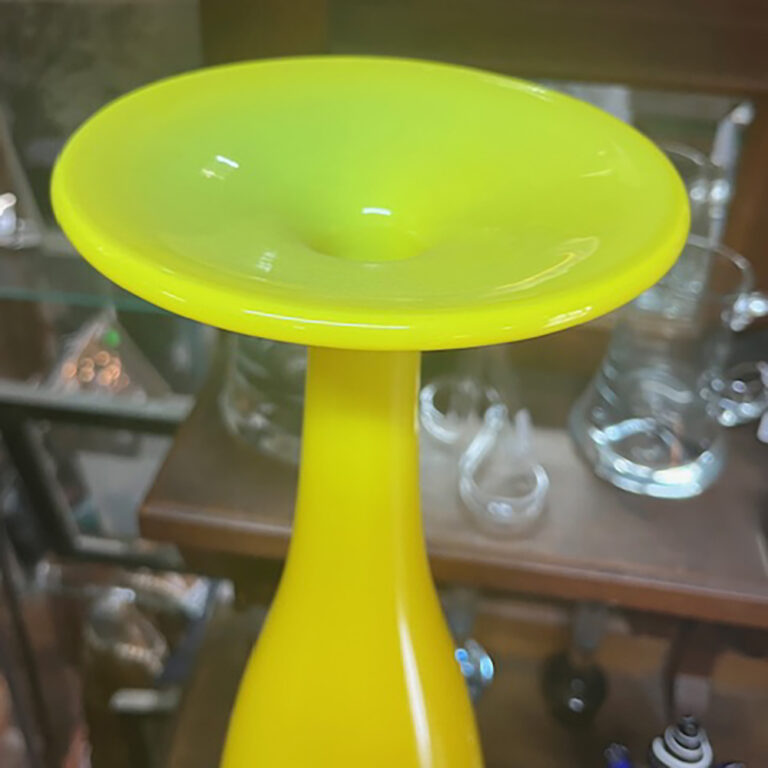 Empoli Glass yellow vase