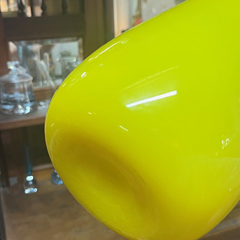 Empoli Glass yellow vase