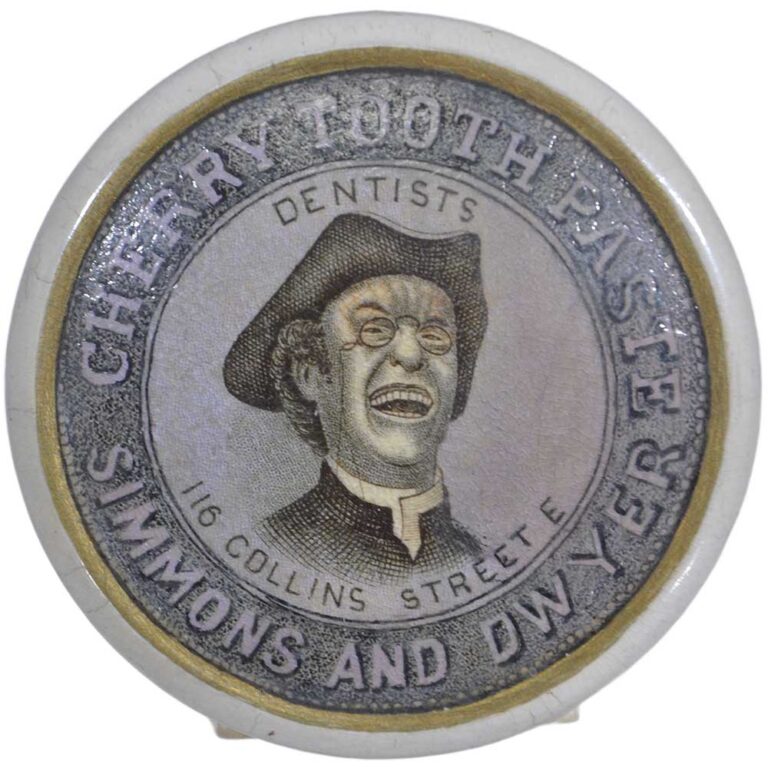 Potlid, Chemist, Simmonds and Dwyer, Melbourne