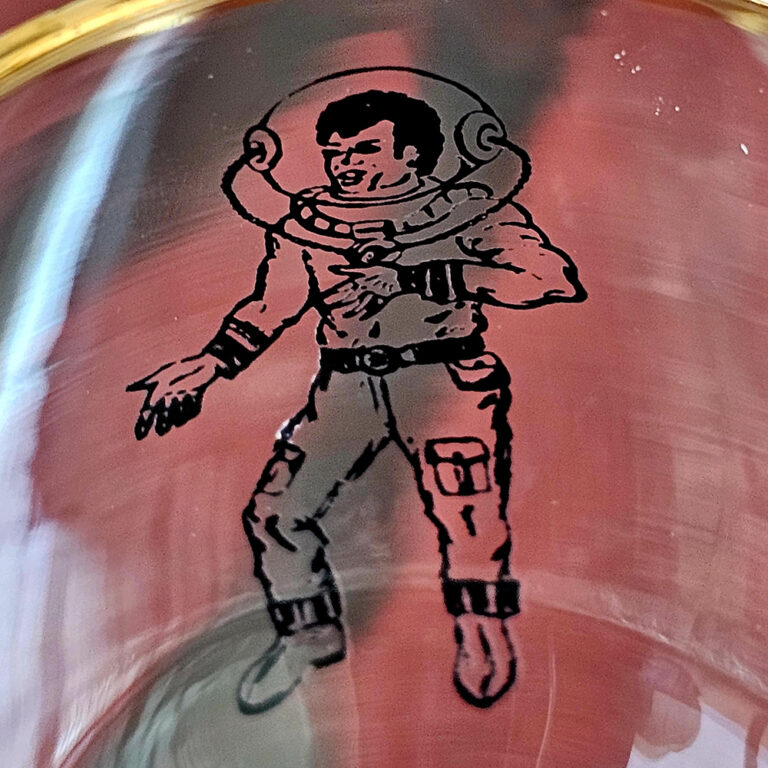 Goninan's set of six souvenir glasses