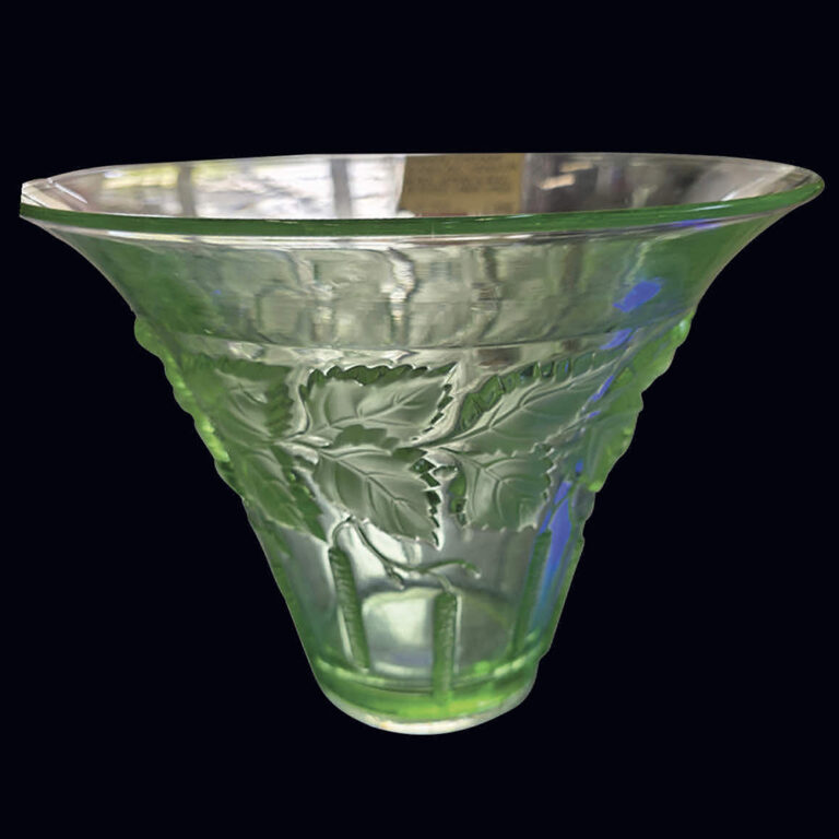 uranium glass vase