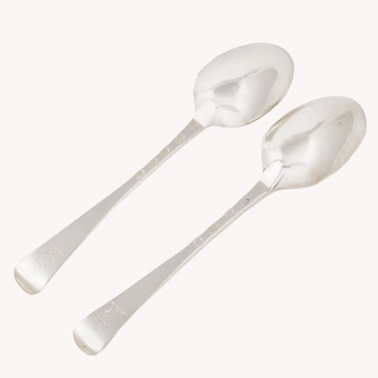 Pair of Irish silver tablespoons