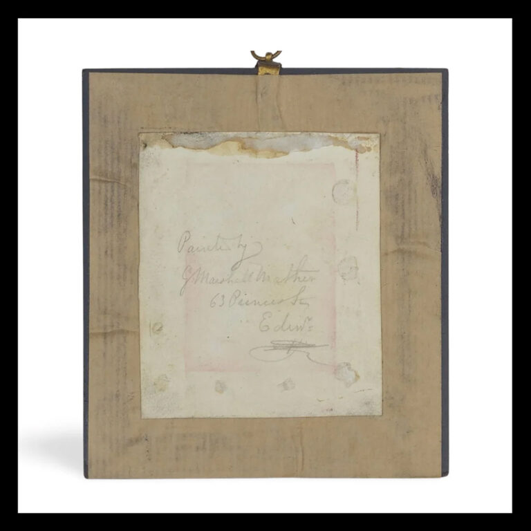 Miniature portrait of a lady Attr George Marshall Mather (Scots)