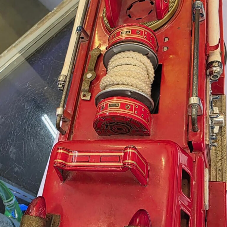 Japanese vintage toy fire truck