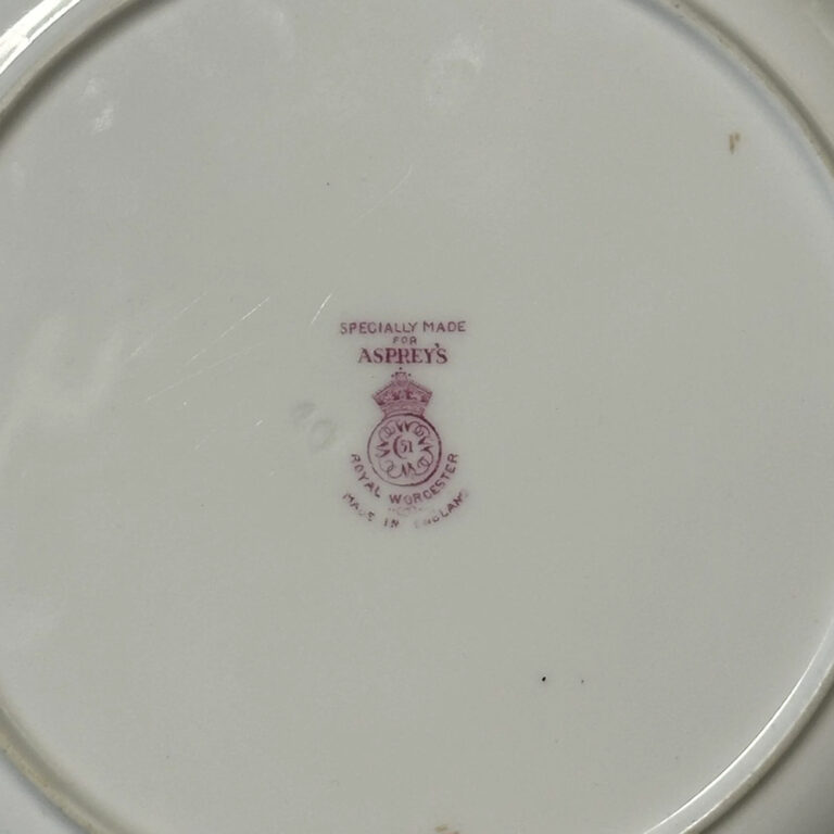 Royal Worcester plate With hand painted fruit by Richard Sebright