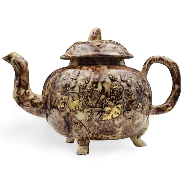 ceramic punch pot, England c.1750