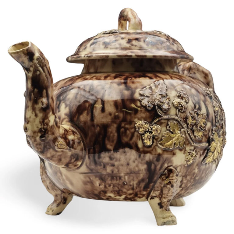 ceramic punch pot, England c.1750