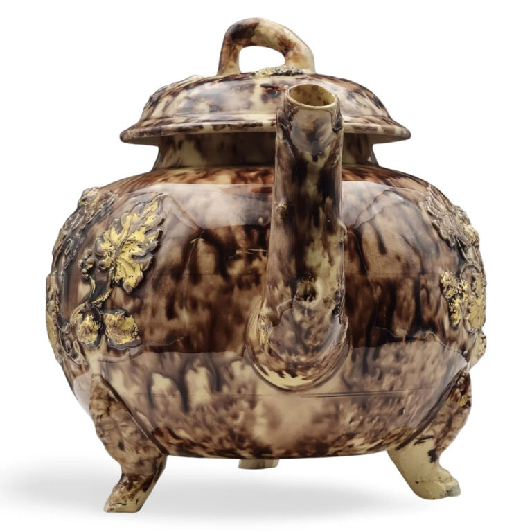 ceramic punch pot, England c.1750