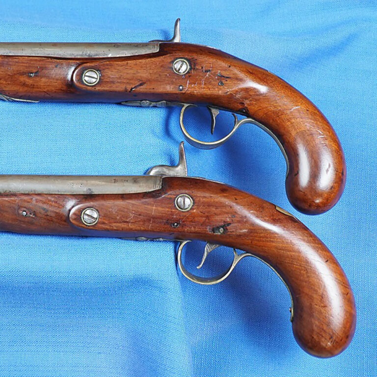 Pair of Bird & Ashmore percussion livery conversion pistols