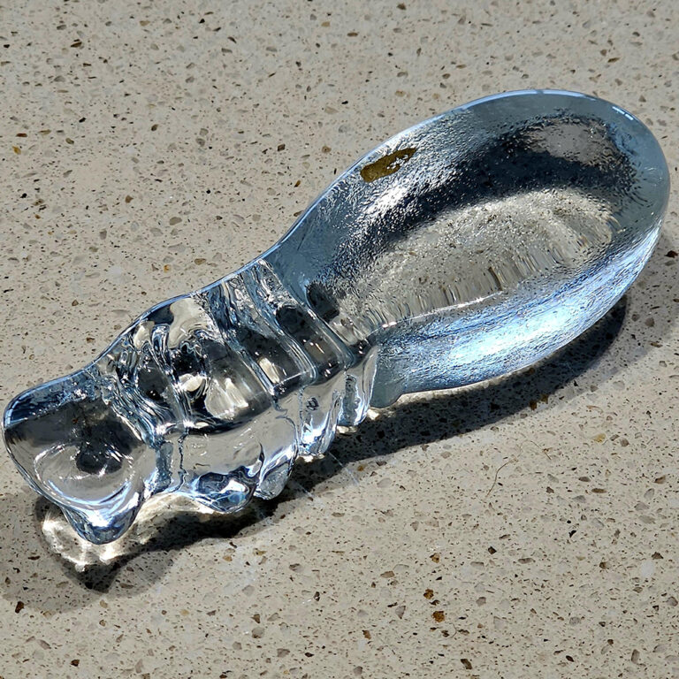 Kosta Boda hippo paperweight figurine