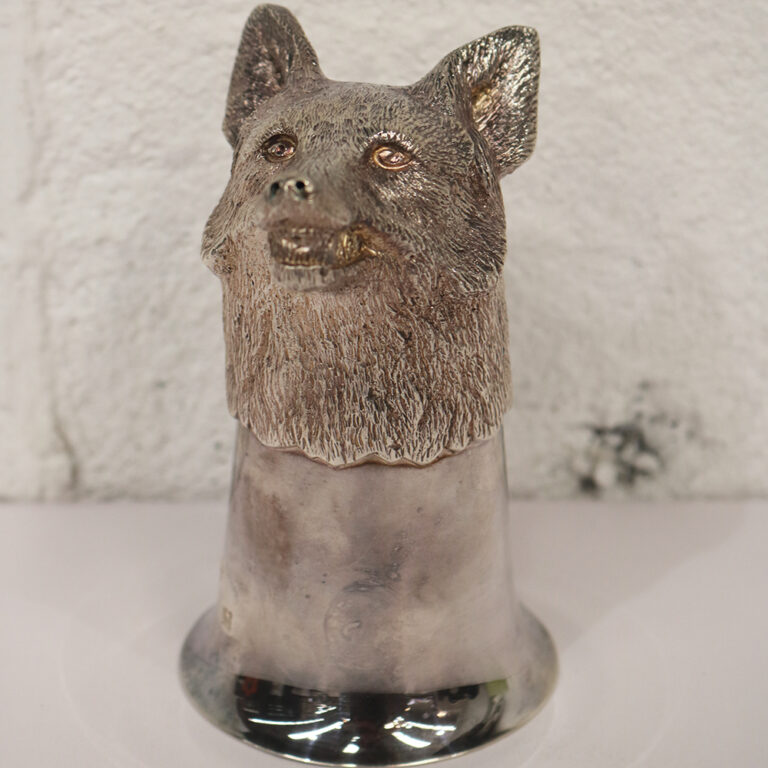 Irish silver stirrup cup