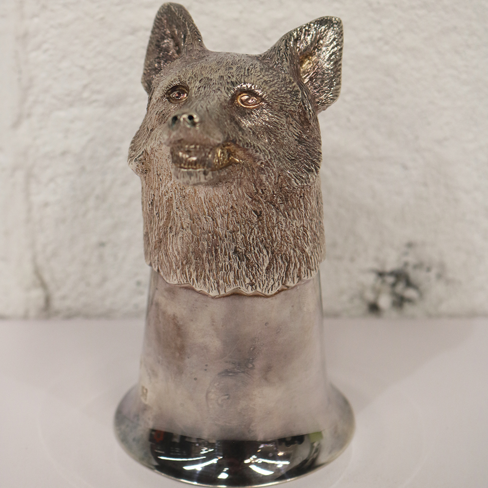 Irish silver stirrup cup