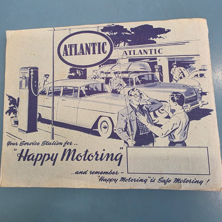 Atlantic VFL football cards album with 64 trading cards