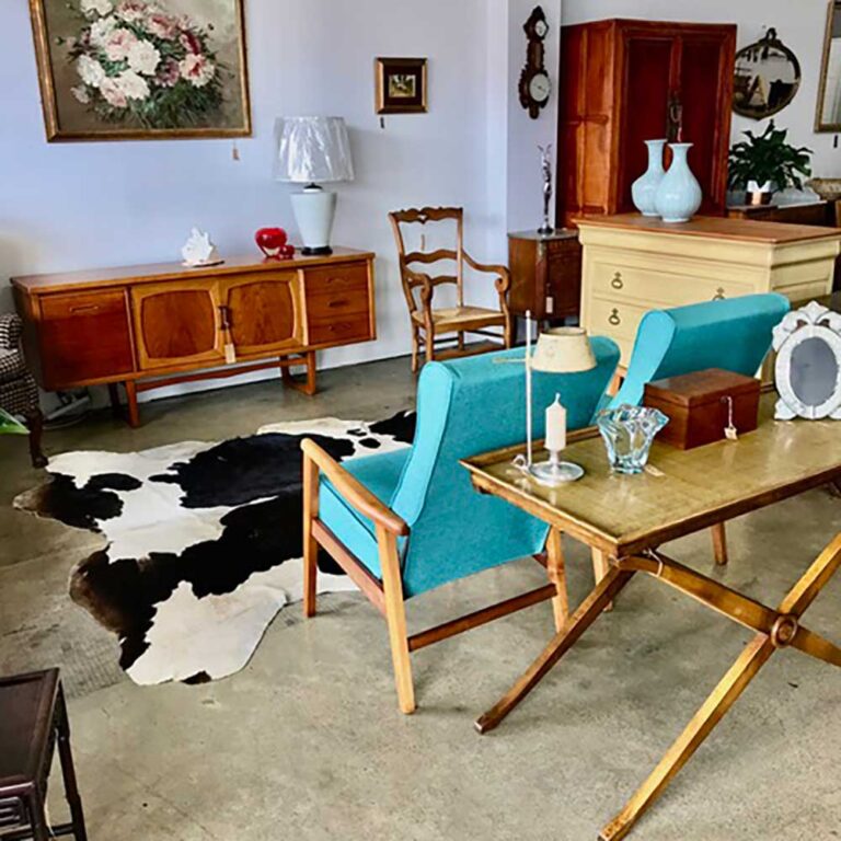 Mid century merges with antiques at Coastal Classics Furniture, Murwillumbah