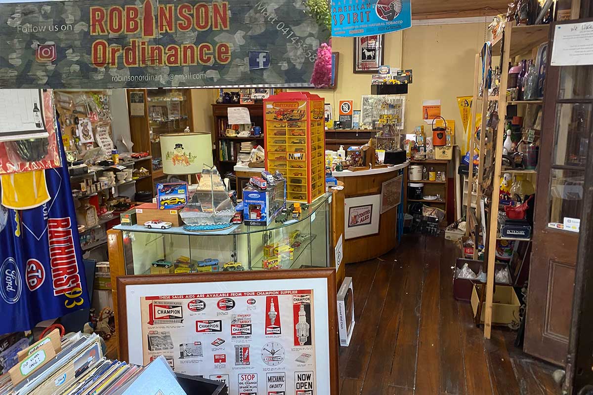 Robinson Ordinance garagenalia and mancave coolectables, Morpeth, NSW