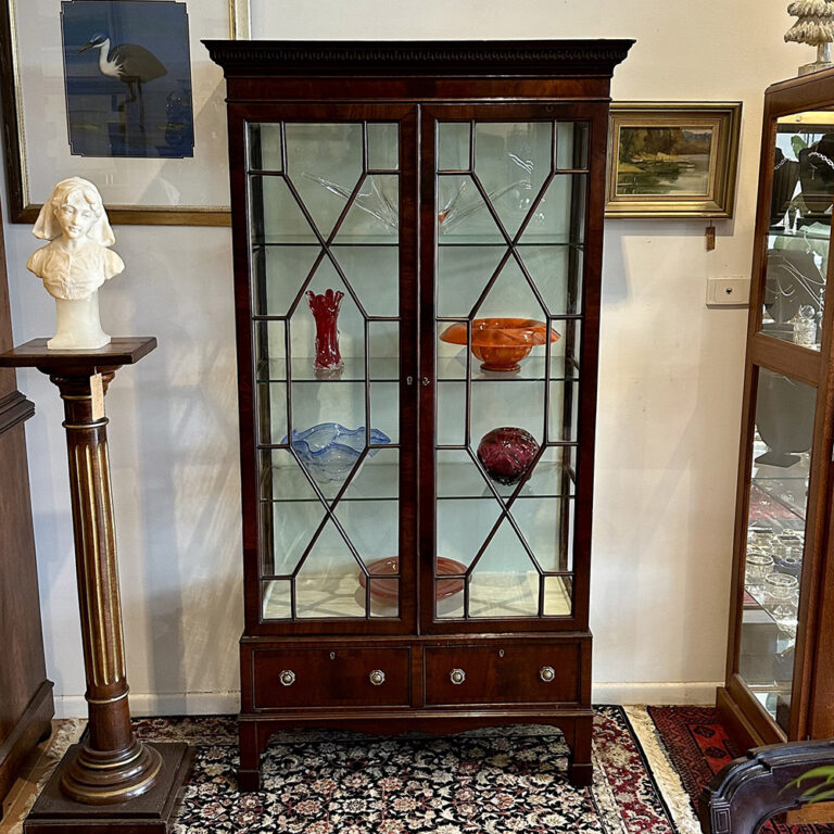 19th century English display cabinet