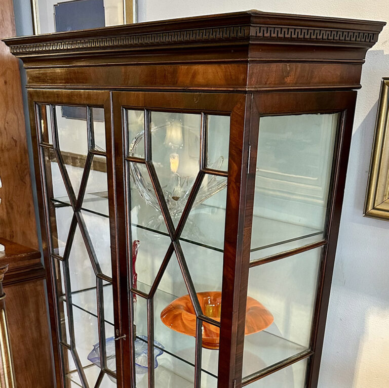 19th century English display cabinet
