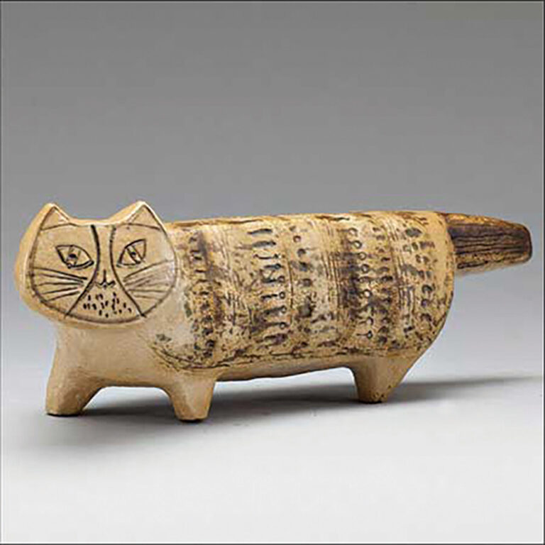 lisa larson mid century pottery cat