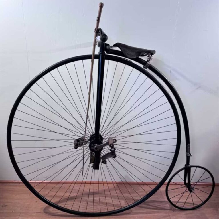 Penny Farthing C 1870's to 1880's Metal Frame Thin Spokes & Saddle Seat