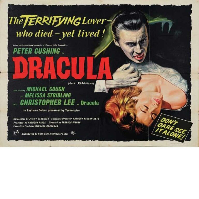 dracula poster 1958 sets new auctipn record