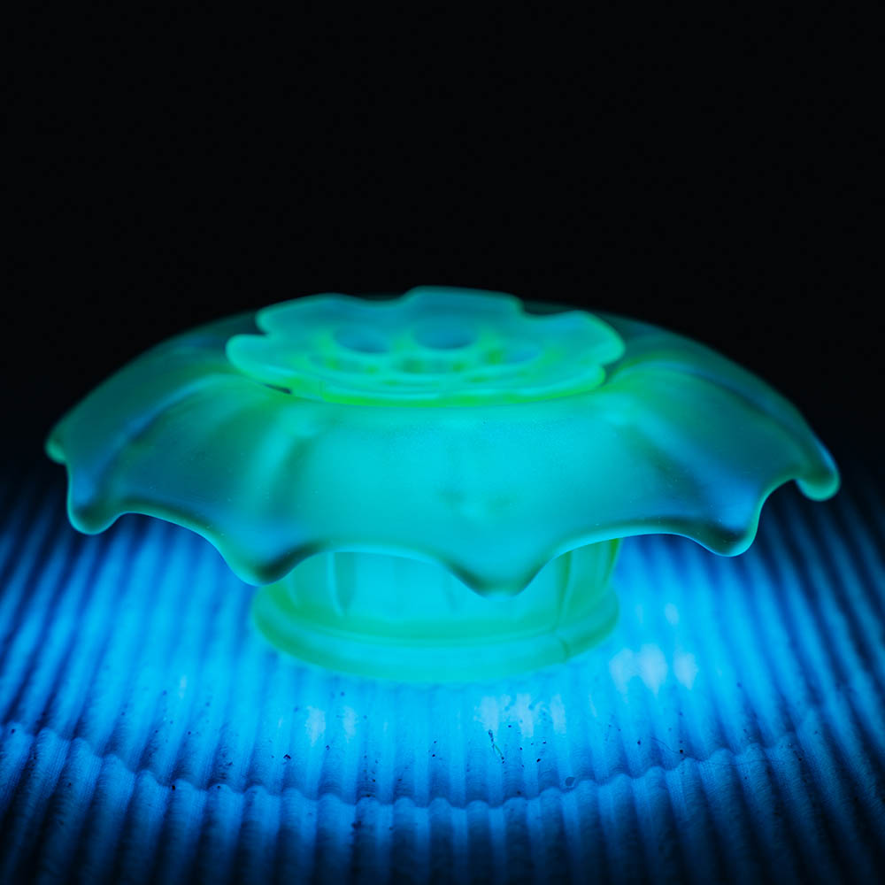 Uranium glass vase