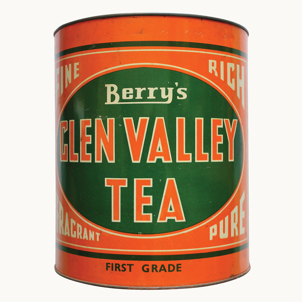 6lb Glen Valley Tea vintage tin