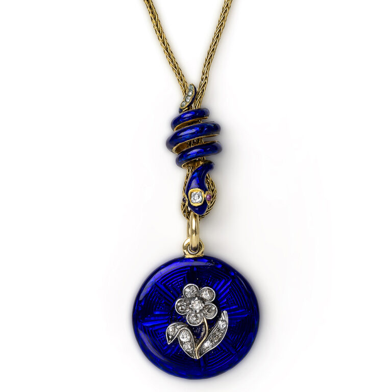 Victorian gold, diamond and enamelled locket