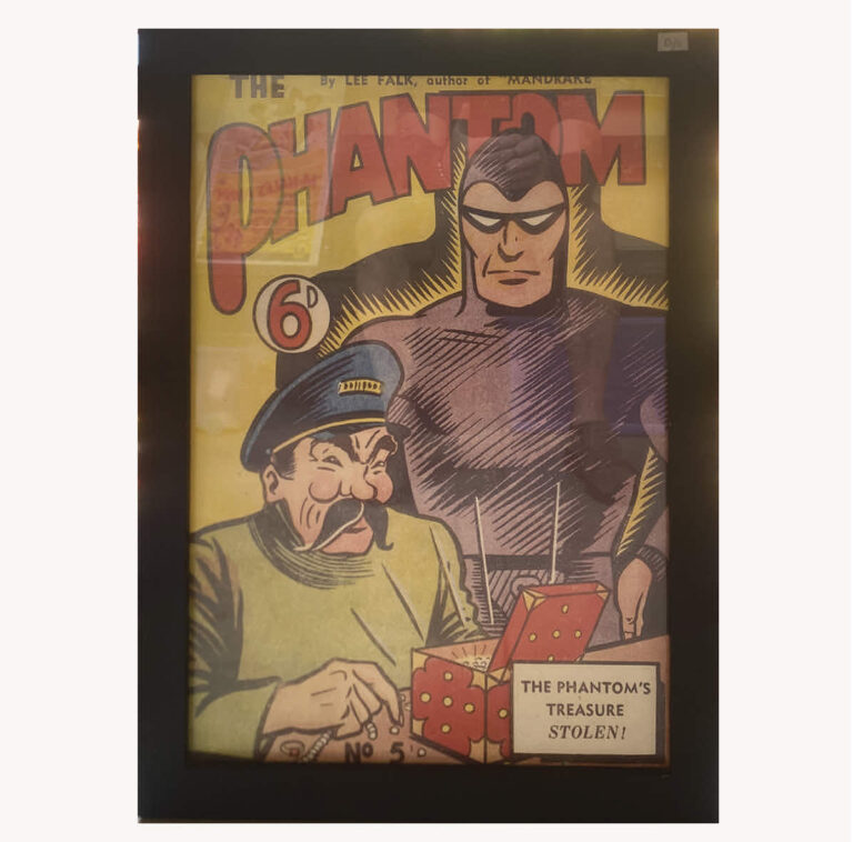 Original framed Phantom advertising poster