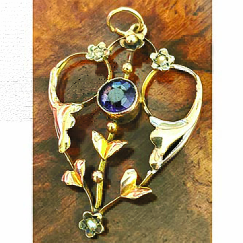 art nouveau pendant