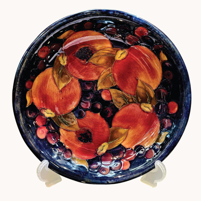 William Moorcroft dish In the Pomegranate design
