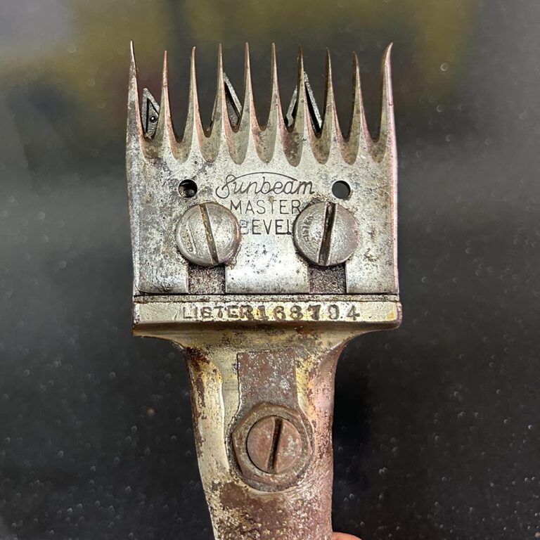 Vintage farming shearing handpiece factory cut-away