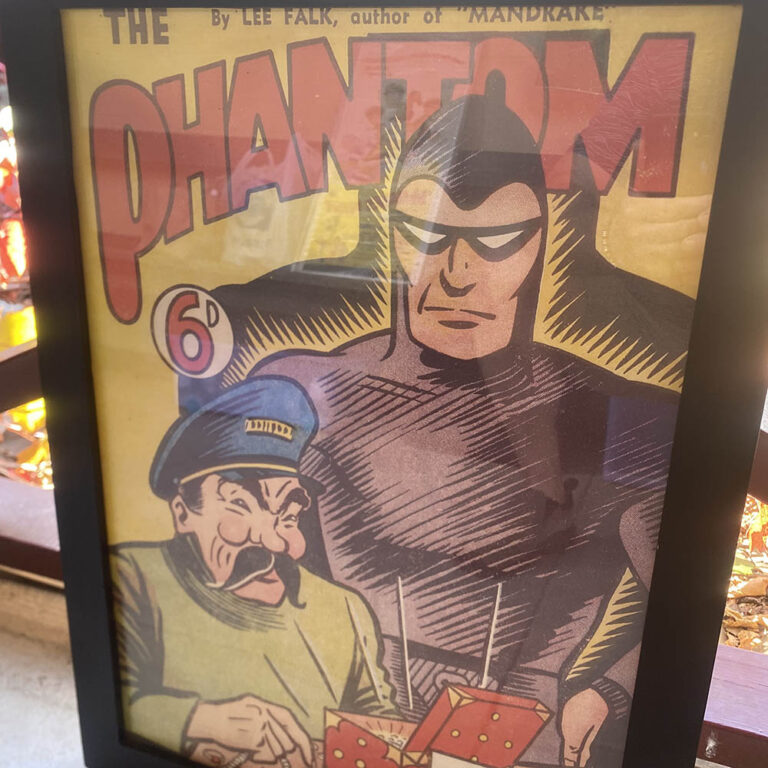 Original framed Phantom advertising poster