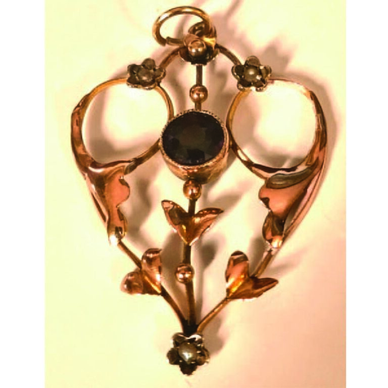 art nouveau pendant