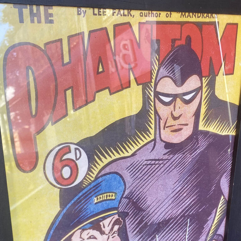 Original framed Phantom advertising poster