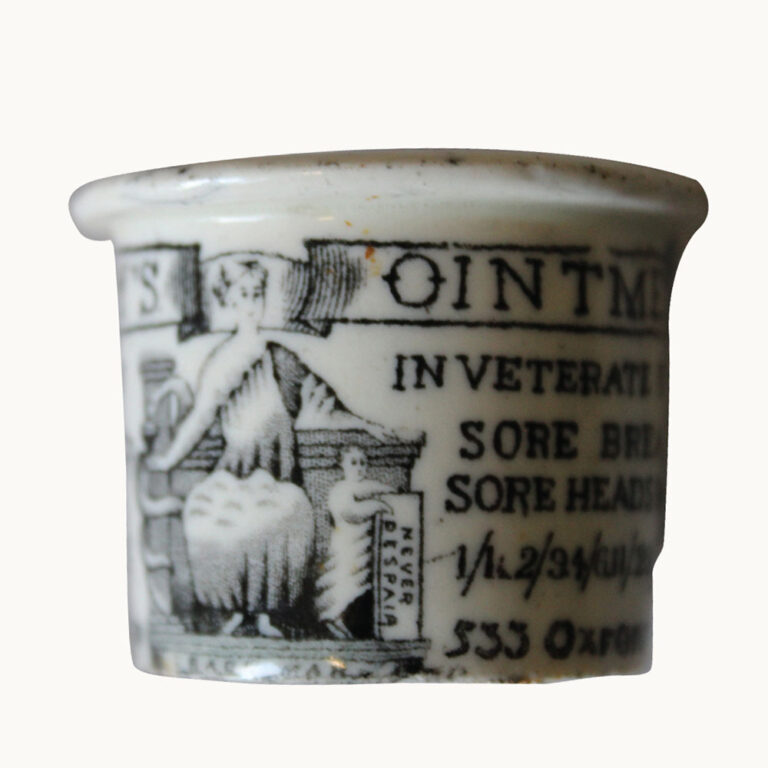 Holloways Ointment transfer printed stoneware pot