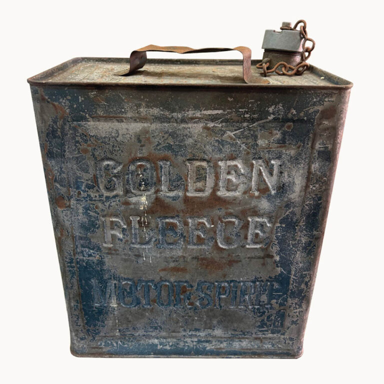 vintage Golden Fleece running board tin