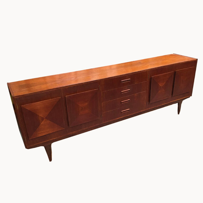 Long mid century teak sideboard