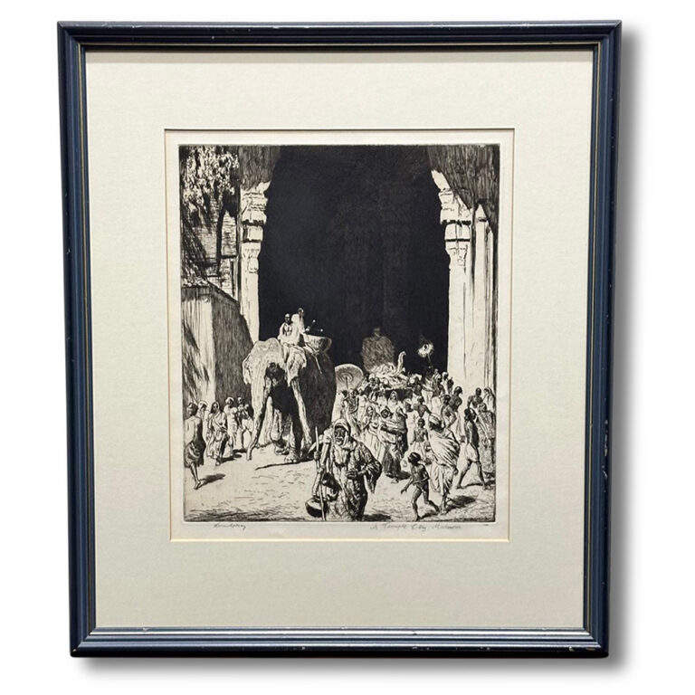 Original etching by Lionel Lindsay Signed and named by the artist