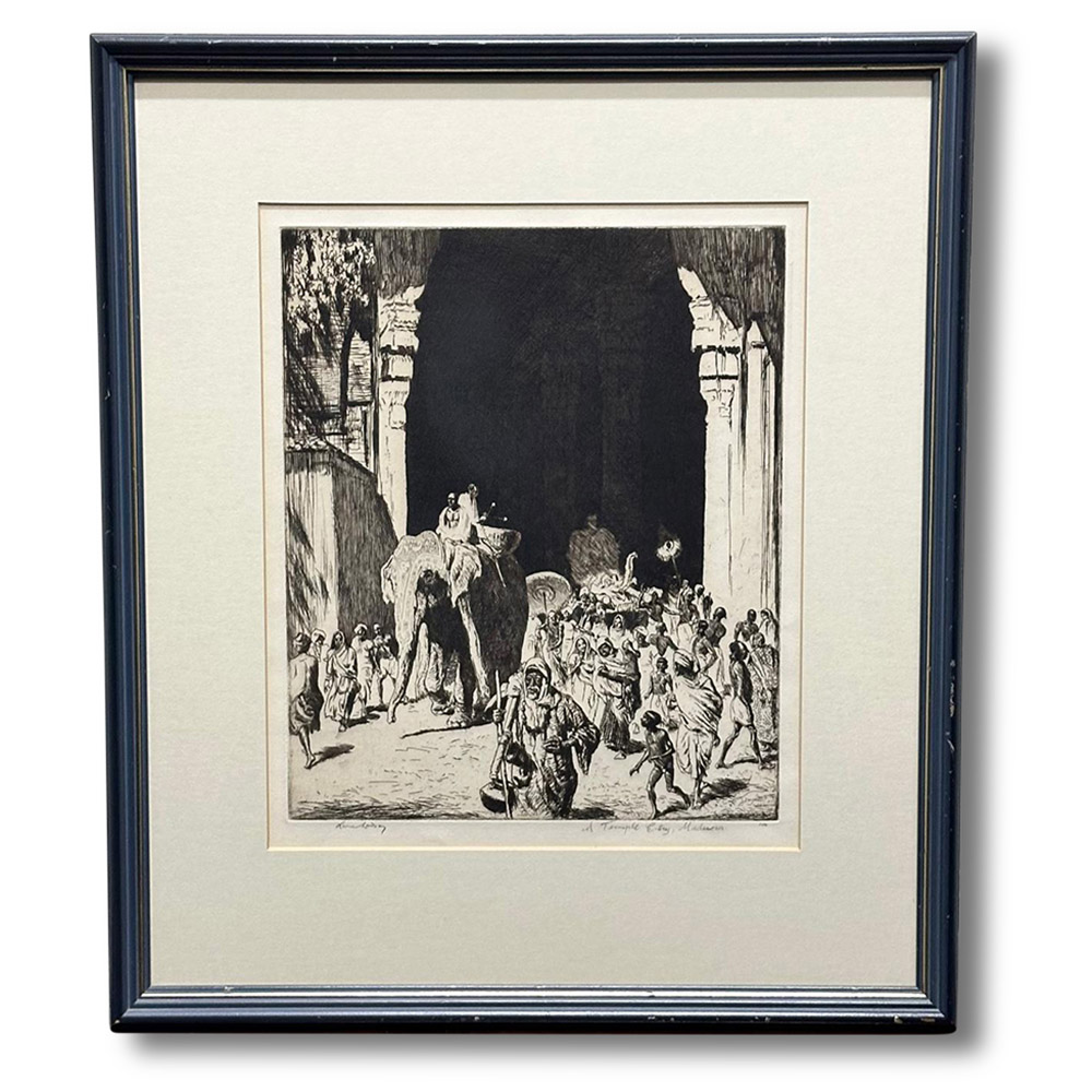Original etching by Lionel Lindsay Signed and named by the artist