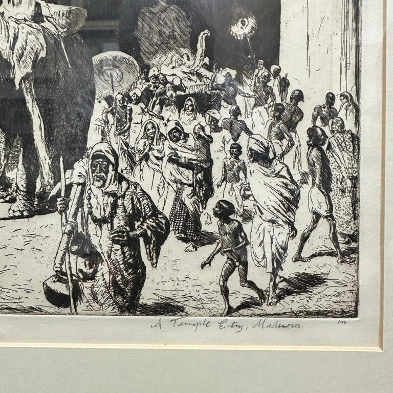 Original etching by Lionel Lindsay Signed and named by the artist
