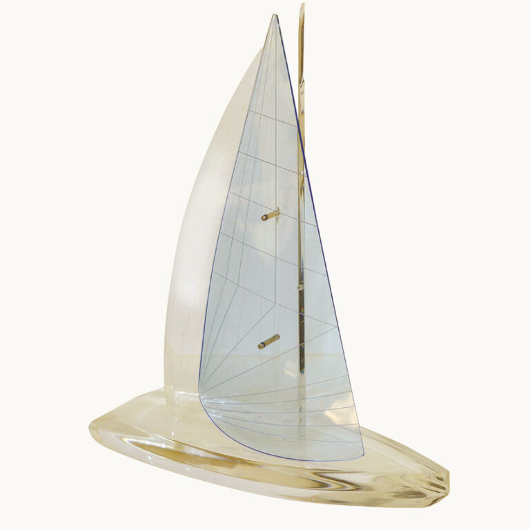 A stunning model yacht in acrylic