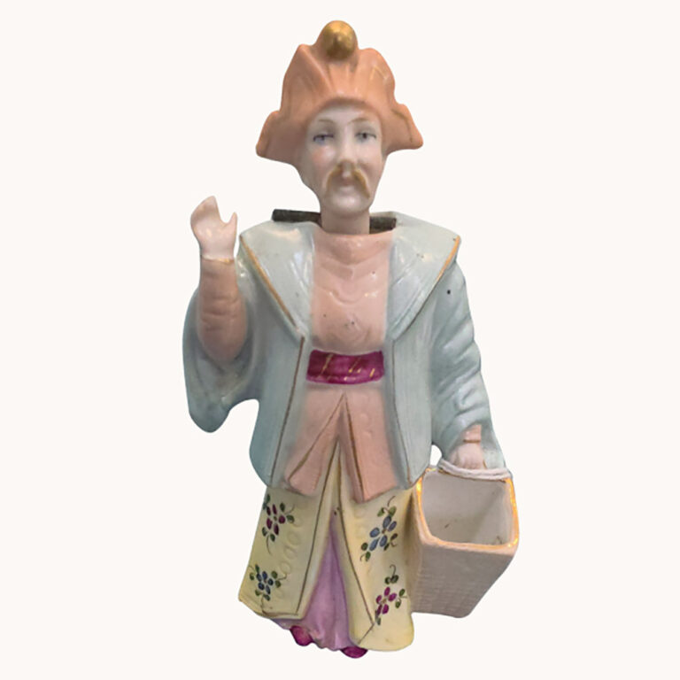 German bisque figurine of a Chinese Emperor with a nodding head