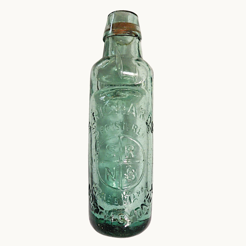 Aerated Codd-type bottle