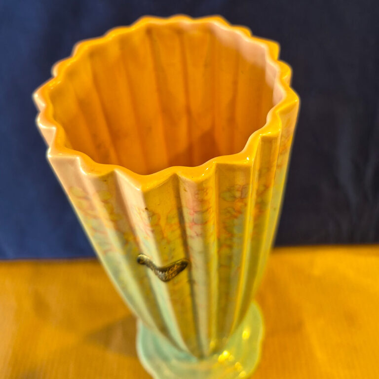 Beswick pottery vase with a fluted detail shape