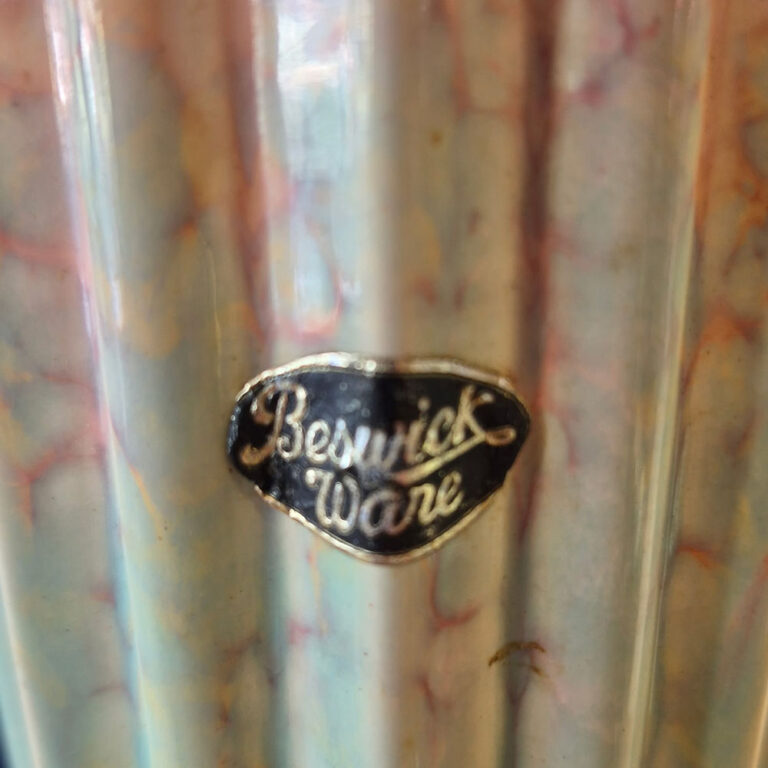 Beswick pottery vase with a fluted detail shape