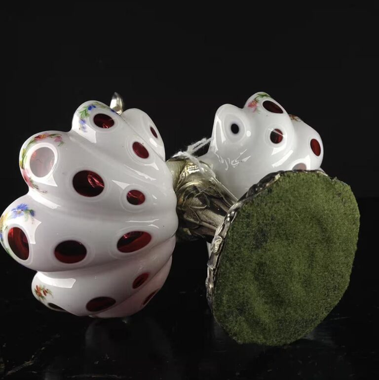 Ruby glass dish